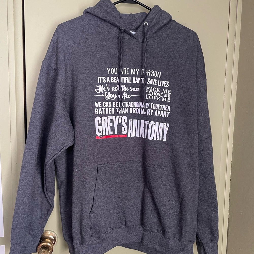Grey’s Anatomy Quotes Hoodie Sz XL